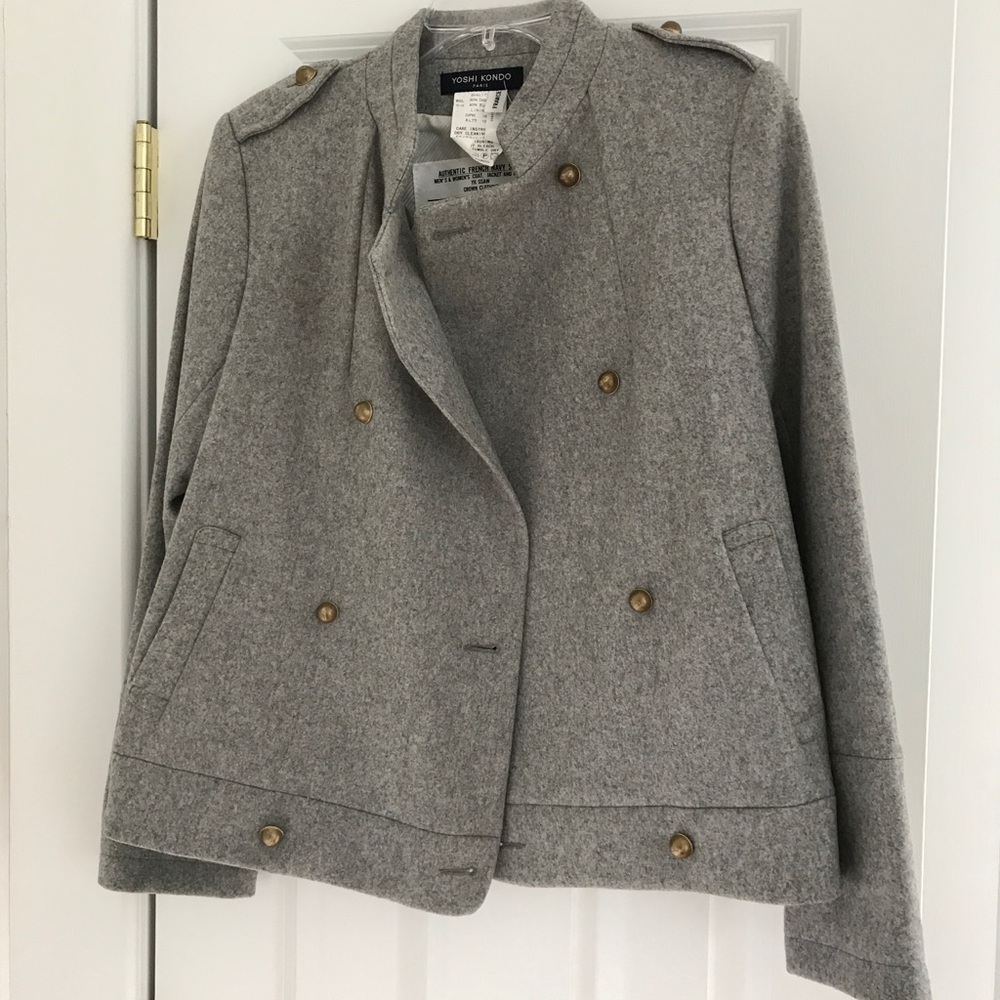 Yoshi Kondo. Made in France. Wool Navy Jacket.